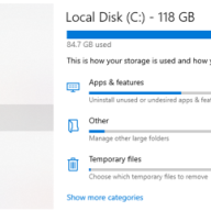 Cara Memantau Penggunaan Ruang Penyimpanan Pada Partisi Sistem Di Windows 10